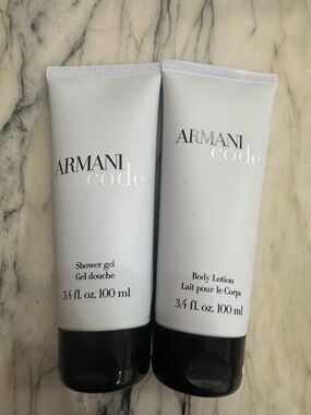 Armani Code by Giorgio Armani shower gel & body lotion 3.4fl oz 100ml